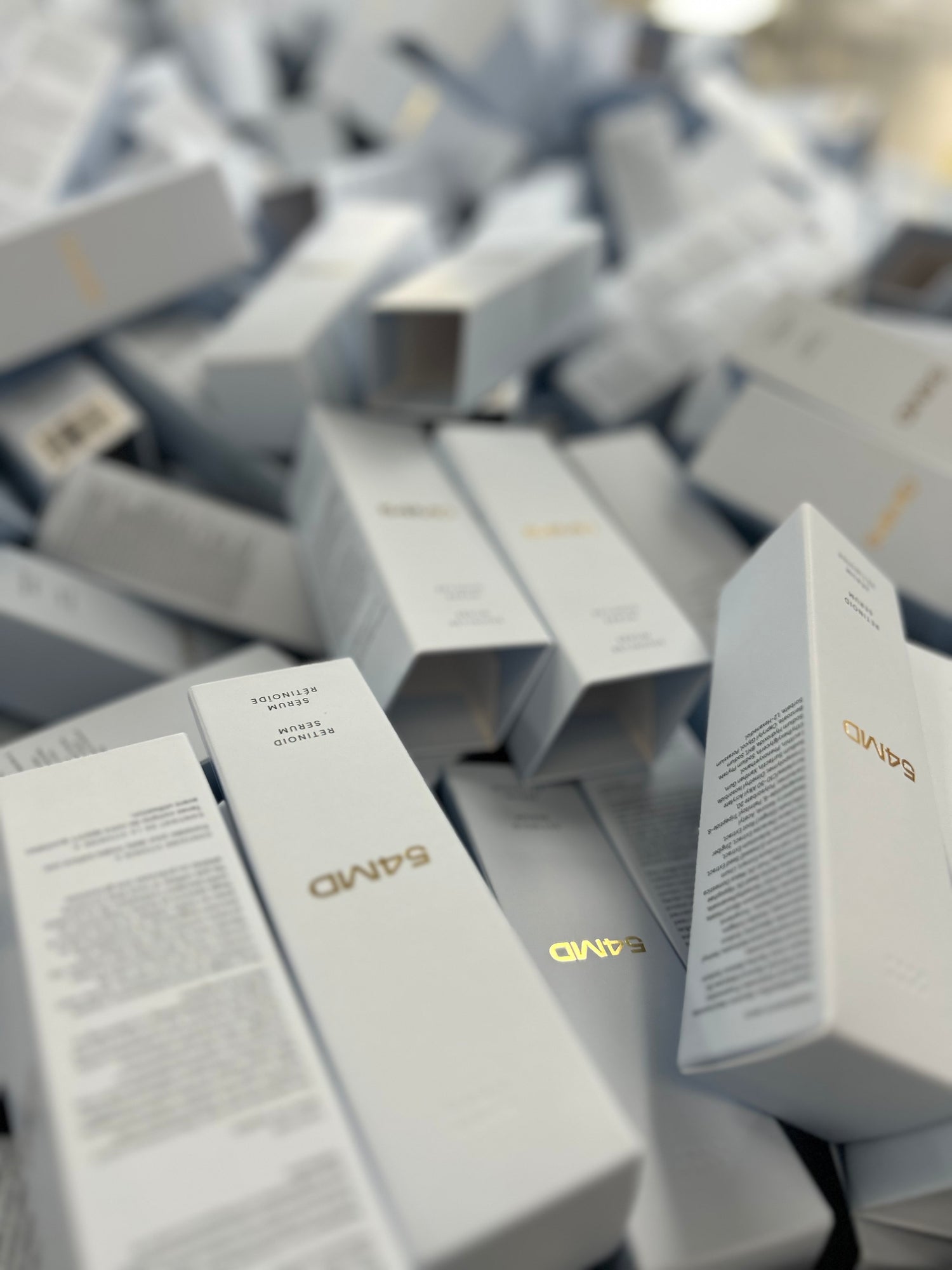 Stack of 54MD boxes before being assembled