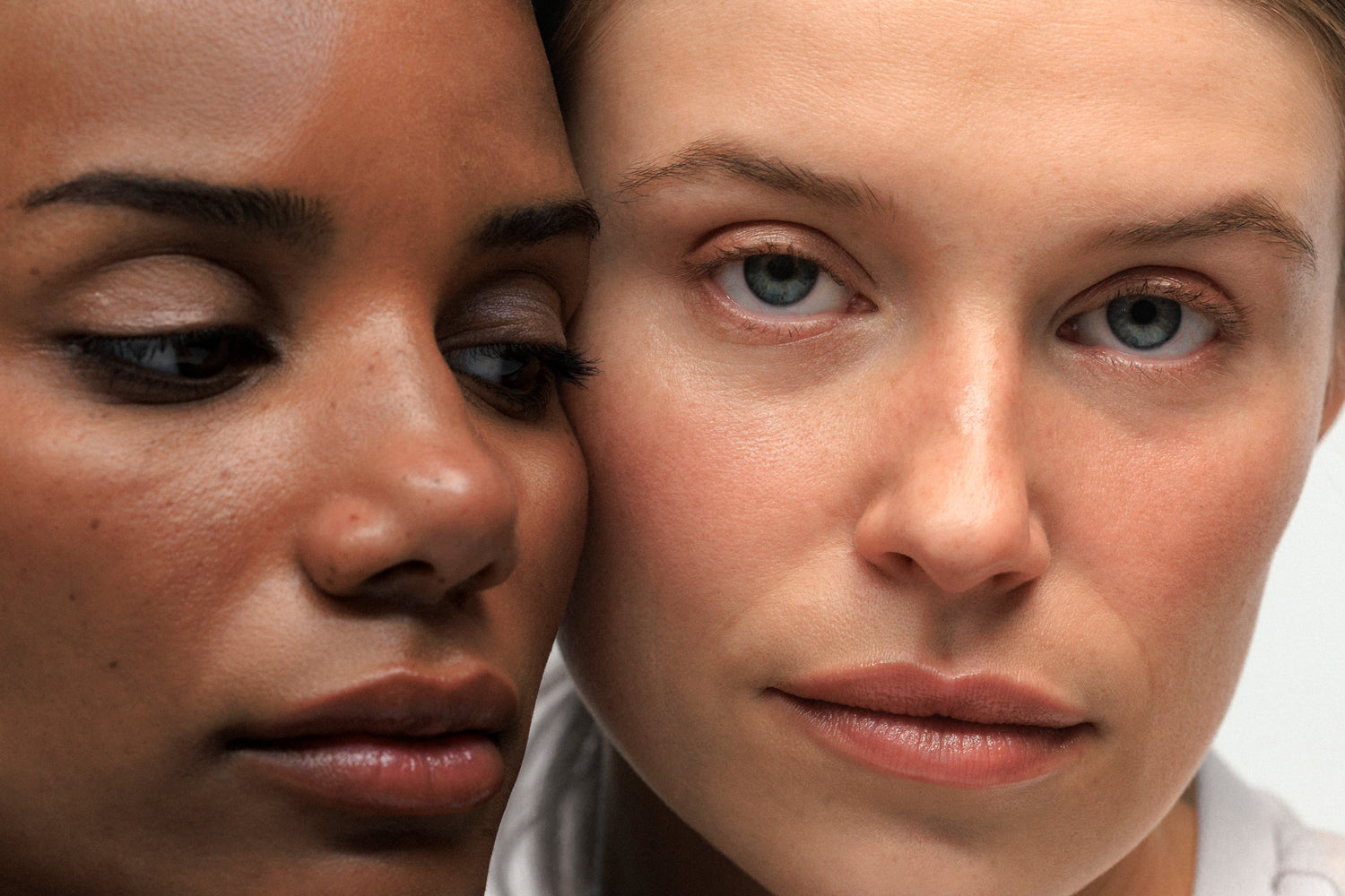 Close-up of two women's faces
